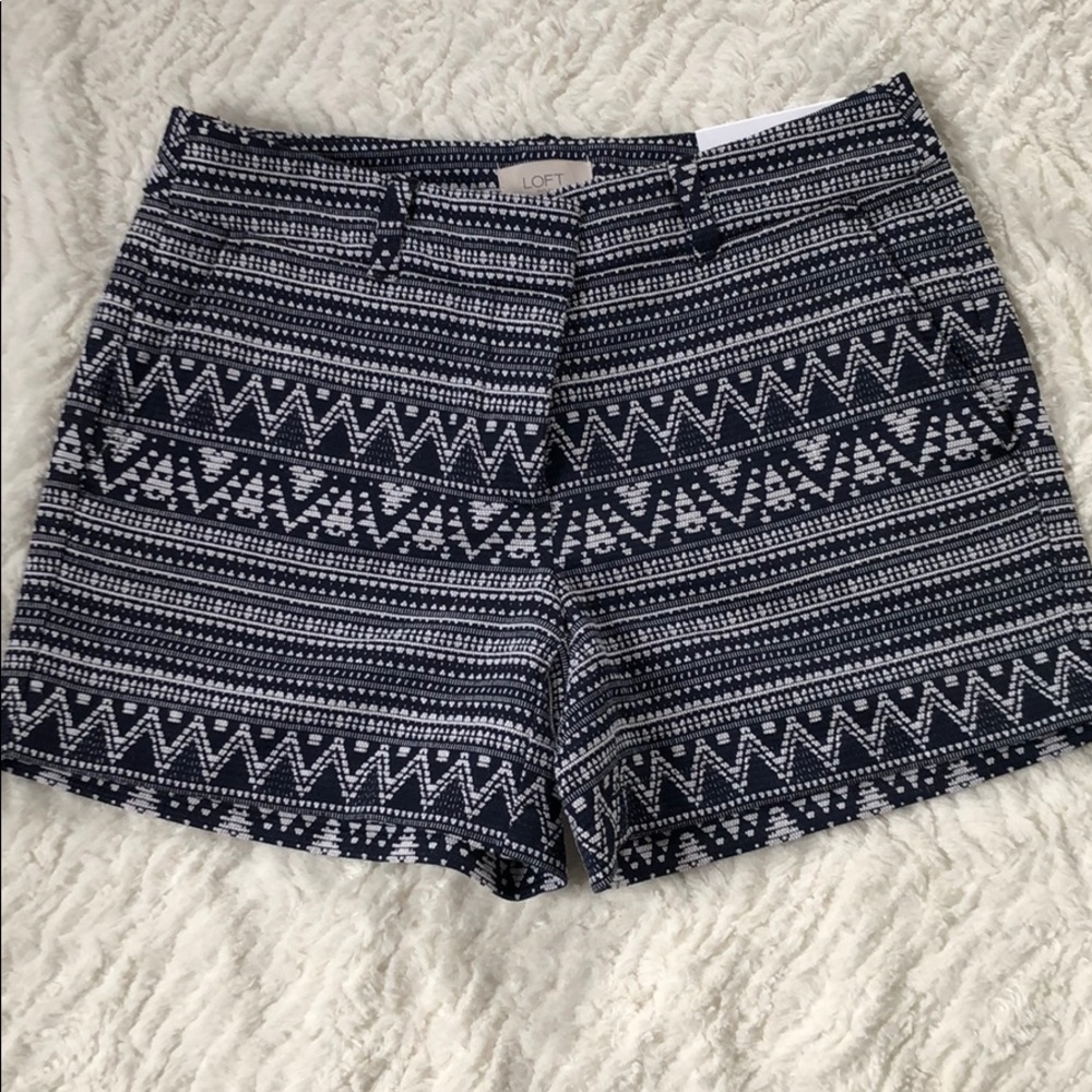 Loft printed 4” shorts